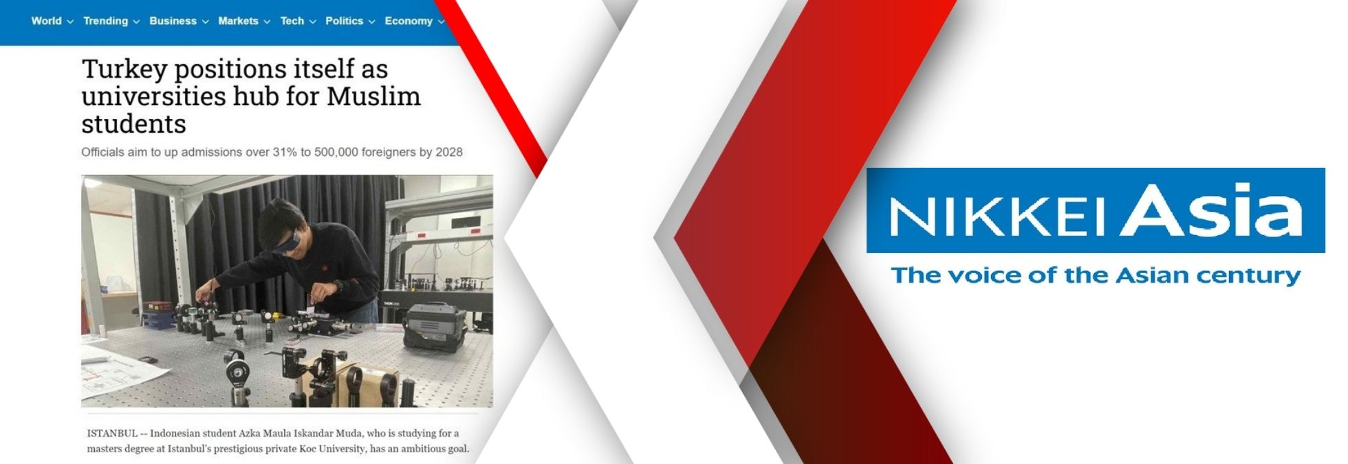 Dünya finans ve ekonomi yayıncılığı devi Nikkei yayımladığı analizde Türk yükseköğretimini odağına aldı